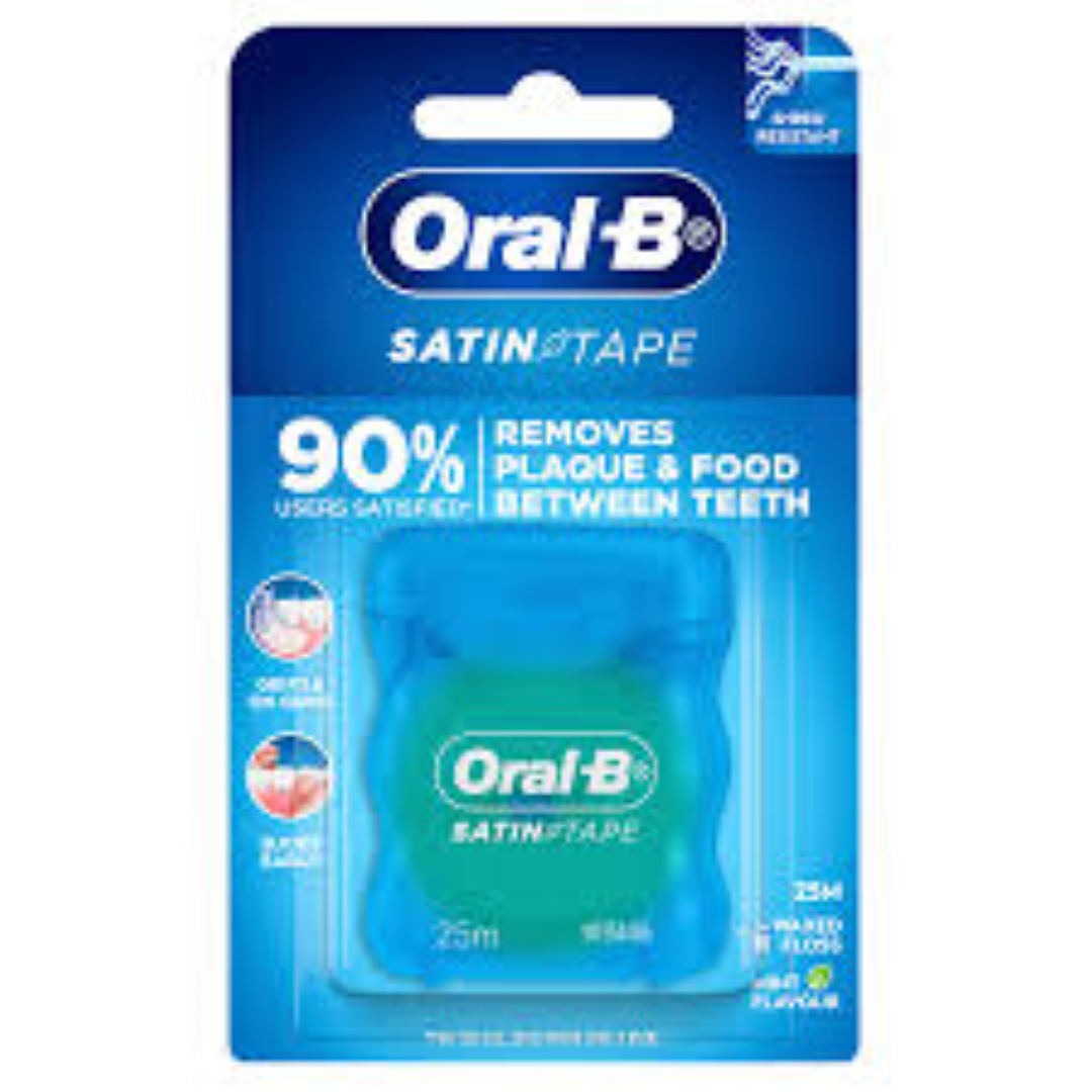 ORAL/B SATIN TAPE MINT WAXED25M